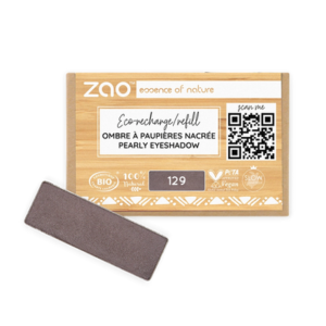 129 Taupe Refill Rectangle Eye Shadow, ZAO