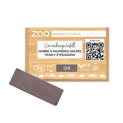 129 Taupe Refill Rectangle Eye Shadow, ZAO