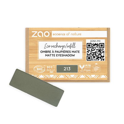213 Army Green Refill Rectangle Eye Shadow, ZAO