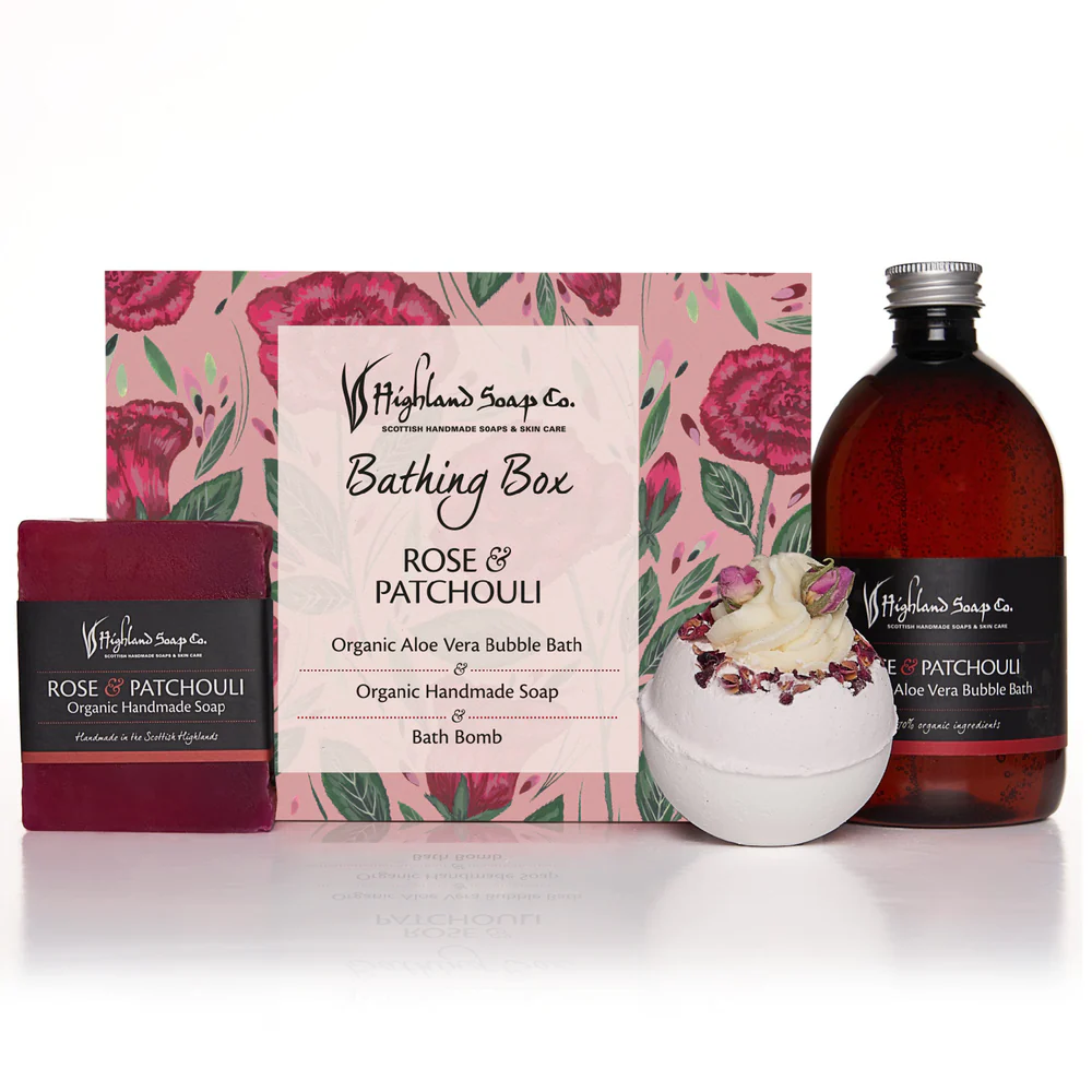 Spaboks med duft av Rose & Patchouli ~ Highland