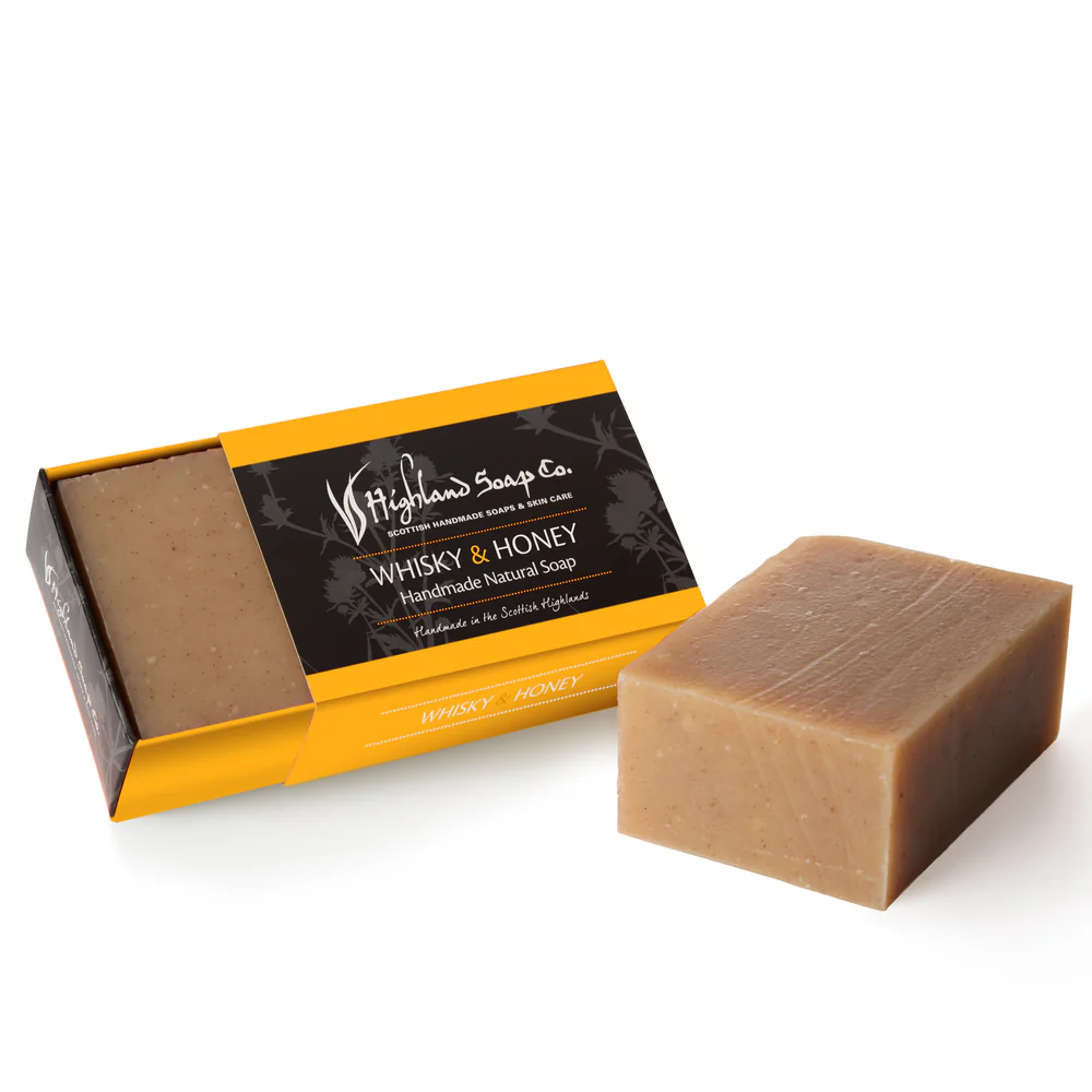 Såpebar Whisky & Honning Håndlaget Økologisk & Naturlig190g