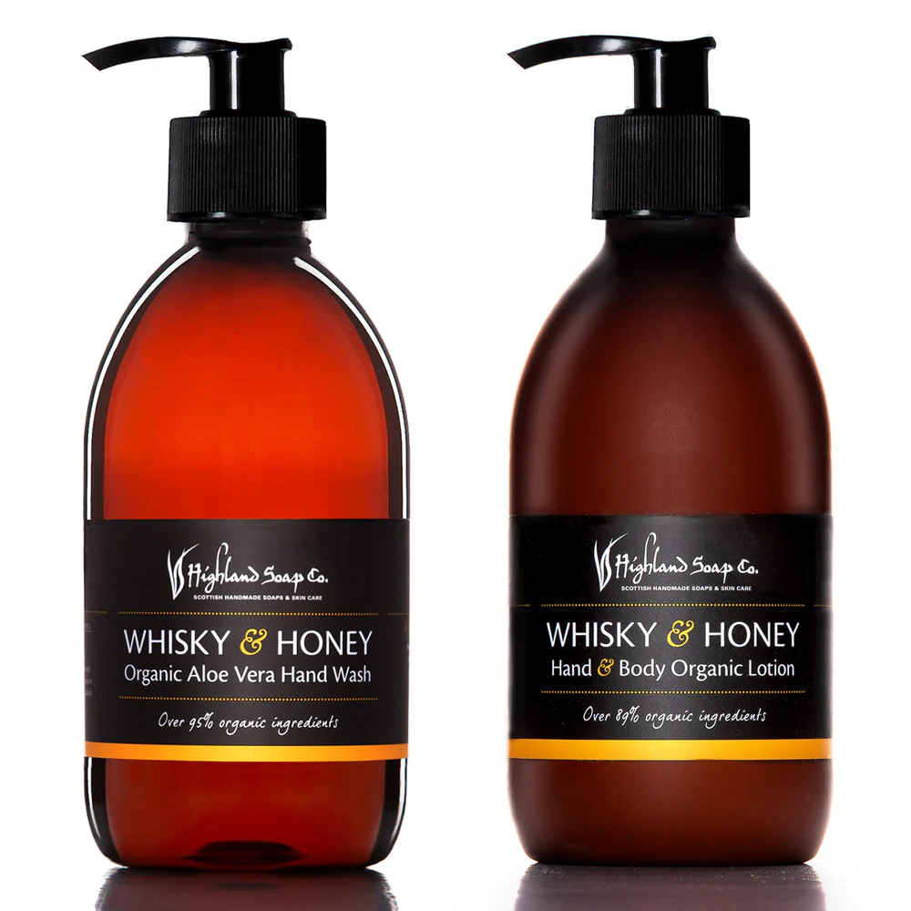 DUO Whisky & Honning Håndsåpe & Bodylotion 2*300 ml~Highland