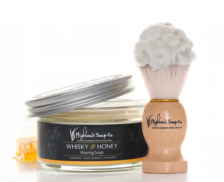 Barbersett med Whisky & Honning~ Økologisk~Highland