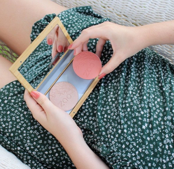 ZAO Refillable Magnetic Bamboo Palette M, demp farger